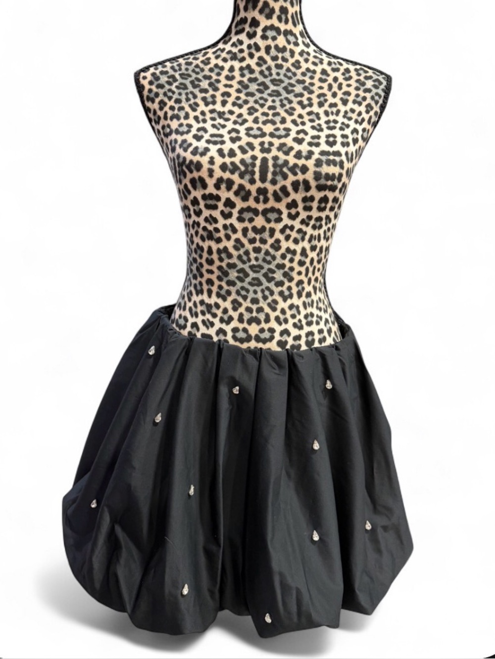 a new day Black Bubble Skirt